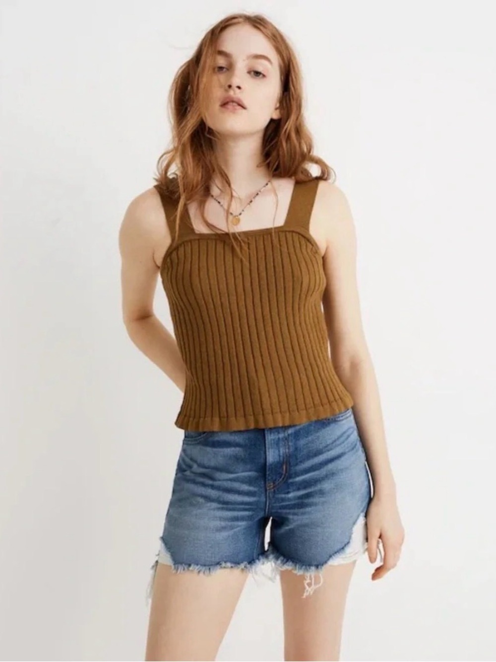 Madewell Tilney Ribbed Sweater Tank S
